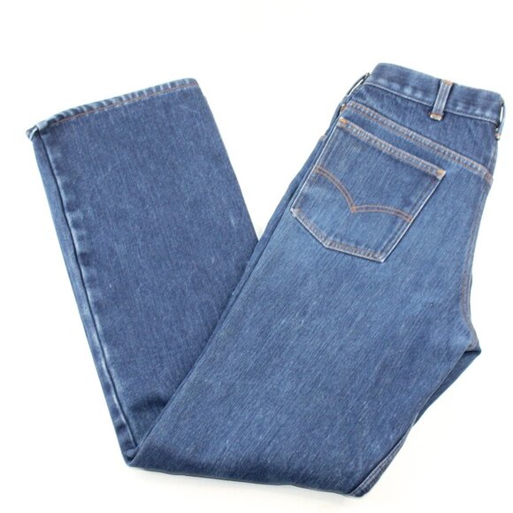 VTG Fleece Lined Levi's 39103 2517 Orange Tab 34x34 Talon 42 Zipper USA 70s 80s - Picture 2 of 8